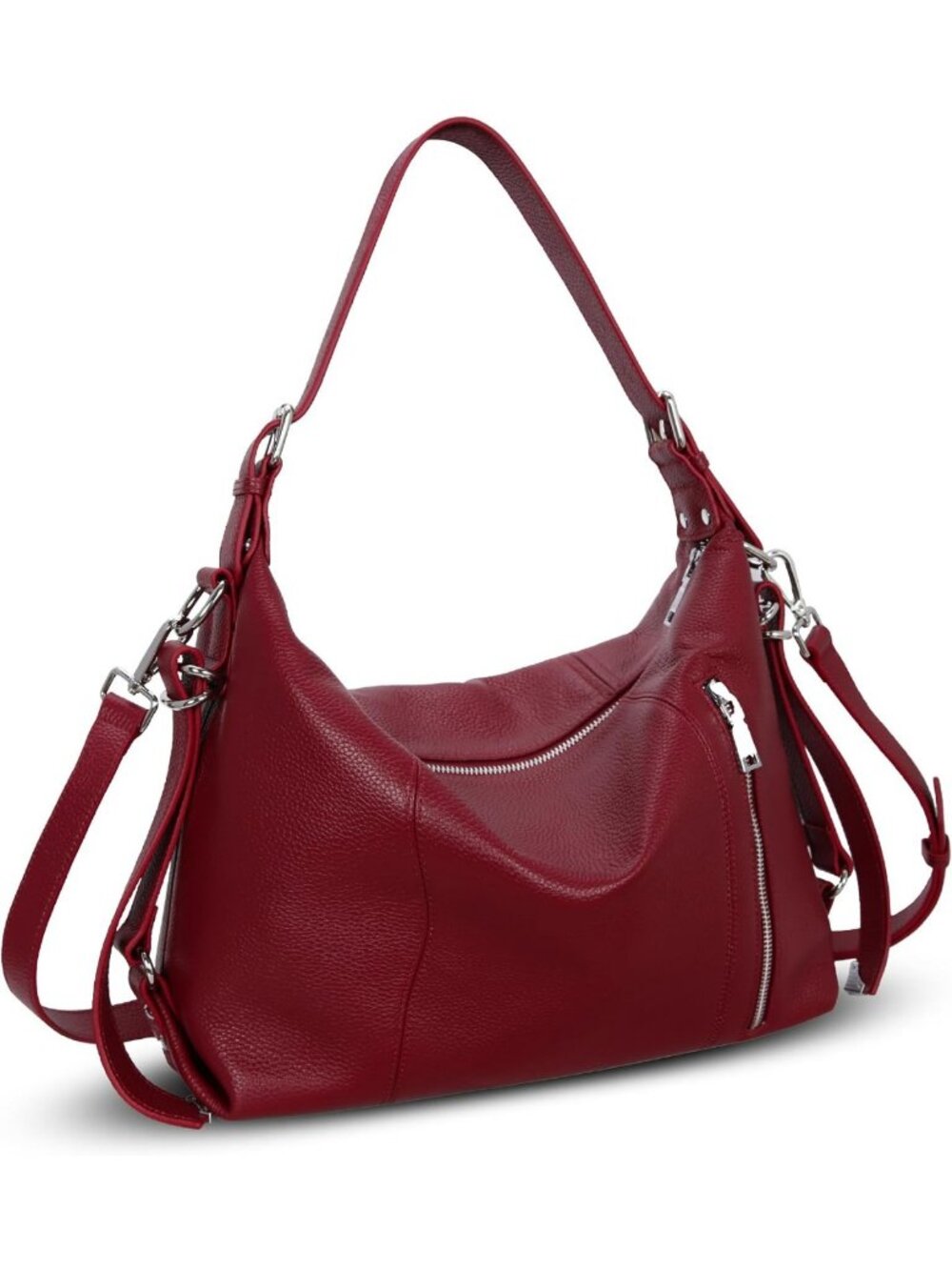Stylish Leather Hobo Shoulder Bag & Tote Crossbody Purse - Versatile Fashion